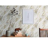 Livingwalls Non-Woven Wallpaper BOS 388173 Marble Look White/Grey 10.05 m x 0.53 m Made in Germany