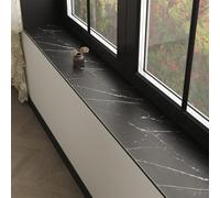 Marble-Style Window Pad Absorbent, Anti-slip Narrow Diatomaceous Window Sill Mat Cut-to-Size, Modern Soft Furniture Kitchen Liner Dust Proof(Style A,80x15cm(31x6"))