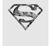 Marble Superman Logo Hoodie - Grey - XXL