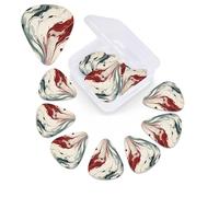 Marble Swirl Print Guitar Picks 12 Pack with Organizer Storage Box Guitar Accessories Ukulele for Acoustic Guitar Bass Gift of the Day