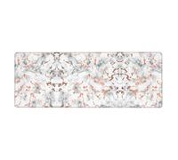 Marble Texture Copper Splatter Gaming Desk Mat, Wide Surface Desk Pad for Keyboard, Mouse and Improved Gaming Stability