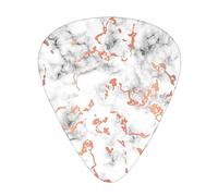 Marble Texture Copper Splatter Printed Guitar Picks Personalized Guitar Plectrums 12 Pcs For Acoustic Guitar Electric Guitar And Bass Bulk Guitar Pick One Size
