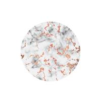 Marble Texture Copper Splatter Round Fragrance Cards Set, Lavender Hanging Air Freshener For Car Home Decor, 10 Or 24 Pcs