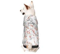 Marble Texture Copper Splatter Small Pets Wear Hoodies,Dog Jumper Sweatshirt,Warm And Lightweight, Soft Texture, Easy To Wear