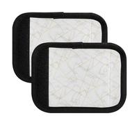 Marble Texture Thin White Luggage Handle Wrap Luggage Tags Suitcase Makers Covers for Travel, 5.9x4.3in, Marble Texture Thin White, Set Of 2