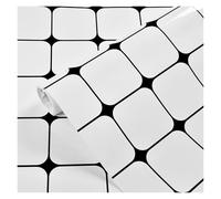 Marble Textured Glitter Effect Wallpaper Modern Luxury Silver Gold Vintage Swirl Pattern-Slightly Shiny Effect-for Bedroom Living Room Corridor Wallpaper0.6x10m (Checkered White)