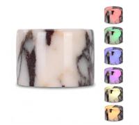 Marble Touch Lamp Night Light,Natural Marble Bedside Lamp | USB Rechargeable Table Lamp, Cylinder Stone Table Lamp for Bedroom, Office, Home Decor, Unique Gift