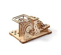 Marble Track 3D Wooden Puzzle,Marble Run Model Kits,Self Assembly Mechanical Craft Jigsaw,with Roller Balls,DIY Idea Gift