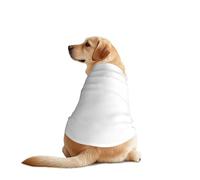 Marble White Print Dog T-Shirt - Casual Summer Pet Top Lightweight Dog Clothes Apparel for Medium Large Dogs