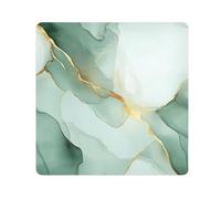 Marble White Sage Green gold Protective Make Up Bag Pouchs Cloth Toiletry Organizer Travel Wrap Camera Lens Cloth Wrapper Makeup For Women Size 21.7x21.7in