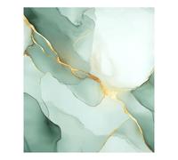 Marble White Sage Green Magnetic Dishwasher Cover
