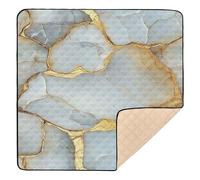 Marble White White Soft Foam Baby Play Mat for Indoor Outdoor 1-Piecing Baby Crawling Mat for Babies Infants Toddlers, 50'' x 50''