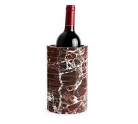 Marble Wine Chiller Bucket, 750ml Wine & Champagne Cooler, Kitchen Ware Storage,Vase,for Party, Kitchen, Bar Cart Decor to Chill & Keep Bottles Cold with Unique Wine (purple marble)