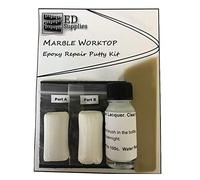 Marble Worktop Epoxy Repair Putty Kit - Repairs Chips, Cracks & Defects. (White)