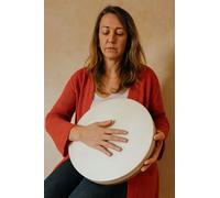 Marblechic - Handmade Oceanic Drum in Leather Ø30 cm - Handmade in Indonesia