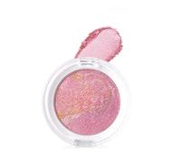 Marbled Baked Powder Blush - Pink Shimmer Blusher & Highlighter Makeup - Creamy Lightweight Natural Finish - Waterproof Long-Lasting Ch low for Mature Skin (01#)