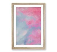 Marbled Devotion in Abstract Framed Print | A2 Oak Framed Wall Art | Ready to Hang | Abstract Fantasy Picture | Living Room Bedroom Lounge Office