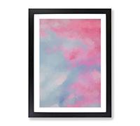 Marbled Devotion In Abstract Modern Framed Print | A3 Black Framed Wall Art | Ready to Hang | Abstract Fantasy Picture | Living Room Bedroom Lounge Office