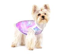 Marbled Galaxy Pink Purple,Cotton Sleeveless Pet T-Shirt Soft Stretchy Puppy Breathable Vest,M