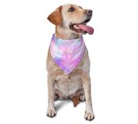 Marbled Galaxy Pink PurpleDog Bandanas Cat Puppy Scarfs Washable Pet Handkerchief