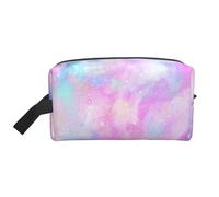 Marbled Galaxy Pink PurpleLarge Capacity Cosmetic Organizer,Travel Makeup Bag for Women