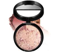 Marbled Pressed Powder Foundation, Multi-Tonal Compact With Mirror, 1 Count