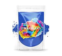 MARBLERS Blue Mica Powder [Gentle Blue] 3oz (85g) | Cosmetic Grade | Epoxy Resin Pigment | Dye | Non-Toxic, Vegan, Cruelty-Free | Lip Gloss, Nails, Body Butter | Bath Bomb, Candle & Soap Making