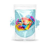 MARBLERS Blue Mica Powder [Maya Pearl] 3oz (85g) | Cosmetic Grade | Epoxy Resin Pigment | Dye | Non-Toxic, Vegan, Cruelty-Free | Lip Gloss, Nails, Body Butter | Bath Bomb, Candle & Soap Making