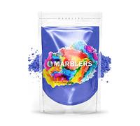 MARBLERS Blue Mica Powder [Noble Blue] 3oz (85g) | Cosmetic Grade | Epoxy Resin Pigment | Dye | Non-Toxic, Vegan, Cruelty-Free | Lip Gloss, Nails, Body Butter | Bath Bomb, Candle & Soap Making