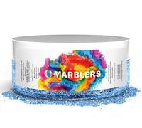 MARBLERS Blue Mica Powder [Sky Blue Pearl] 1oz (28g) | Cosmetic Grade | Epoxy Resin Pigment | Dye | Non-Toxic, Vegan, Cruelty-Free | Lip Gloss, Nails, Body Butter | Bath Bomb, Candle & Soap Making