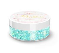 MARBLERS Cosmetic Grade Chunky Glitter [Mermaid Light Blue] 0.18oz (5g) | Flake | Shape | Non-Toxic | Cruelty-Free | Eyeshadow, Nail Polish, Nail Art | Festival, Rave, Party Makeup | Body & Face