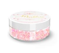 MARBLERS Cosmetic Grade Chunky Glitter [Mermaid Light Pink] 0.18oz (5g) | Flake | Shape | Non-Toxic | Cruelty-Free | Eyeshadow, Nail Polish, Nail Art | Festival, Rave, Party Makeup | Body & Face