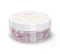 MARBLERS Cosmetic Grade Chunky Glitter [Mixed Pink] 0.18oz (5g) | Flake | Shape | Non-Toxic | Vegan | Cruelty-Free | Eyeshadow, Nail Polish, Nail Art | Festival, Rave & Party Makeup | Body & Face