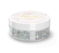 MARBLERS Cosmetic Grade Chunky Glitter [Mixed Silver] 0.18oz (5g) | Flake | Shape | Non-Toxic | Vegan | Cruelty-Free | Eyeshadow, Nail Polish, Nail Art | Festival, Rave & Party Makeup | Body & Face