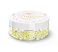 MARBLERS Cosmetic Grade Chunky Glitter [Mixed Yellow] 0.18oz (5g) | Flake | Shape | Non-Toxic | Vegan | Cruelty-Free | Eyeshadow, Nail Polish, Nail Art | Festival, Rave & Party Makeup | Body & Face