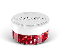MARBLERS Cosmetic Grade Chunky Shape Glitter [Heart] 0.18oz (5g) | Flake | Non-Toxic | Vegan | Cruelty-Free | Eyeshadow, Nail Polish, Nail Art | Festival, Rave & Party Makeup | Body & Face