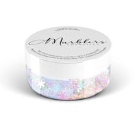 MARBLERS Cosmetic Grade Chunky Shape Glitter [Snowflake] 0.11oz (3g) | Flake | Non-Toxic | Vegan | Cruelty-Free | Eyeshadow, Nail Polish, Nail Art | Festival, Rave & Party Makeup | Body & Face