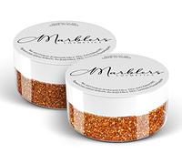 MARBLERS Cosmetic Grade Fine Glitter Duo [Copper & Holo Burnt Orange] 0.36oz (10g) | Non-Toxic | Vegan | Cruelty-Free | Eyeshadow, Nail Polish, Nail Art | Festival, Rave & Party Makeup | Body & Face