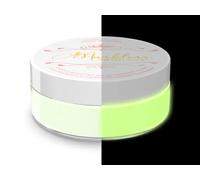MARBLERS Cosmetic Grade Glow-in-The-Dark Powder [Glow Cream] 0.28oz (8g) | Pearlescent | Dye | Non-Toxic | Vegan | Cruelty-Free | Festival, Rave & Party Makeup | Eye, Hair, Nail Polish, Eyeshadow