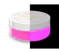 MARBLERS Cosmetic Grade Glow-in-The-Dark Powder [Glow Pink] 0.28oz (8g) | Pearlescent | Dye | Non-Toxic | Vegan | Cruelty-Free | Festival, Rave & Party Makeup | Eye, Hair, Nail Polish, Eyeshadow