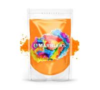 MARBLERS Fluorescent Mica Powder [Neon Mango] 3oz (85g) | Matte Pigment | Dye | Non-Toxic | Vegan | Cruelty-Free | Nail Polish, Nail Art, Soap, Slime, Candle, Resin, Epoxy, Acrylic Paint