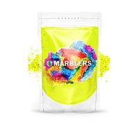 MARBLERS Fluorescent Mica Powder [Neon Yellow] 3oz (85g) | Matte Pigment | Dye | Non-Toxic | Vegan | Cruelty-Free | Nail Polish, Nail Art, Soap, Slime, Candle, Resin, Epoxy, Acrylic Paint