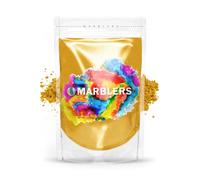 MARBLERS Gold Mica Powder [Mustard Gold] 3oz (85g) | Cosmetic Grade | Epoxy Resin Pigment | Dye | Non-Toxic, Vegan, Cruelty-Free | Lip Gloss, Nails, Body Butter | Bath Bomb, Candle & Soap Making