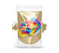 MARBLERS Gold Mica Powder [Soft Gold] 3oz (85g) | Cosmetic Grade | Epoxy Resin Pigment | Dye | Non-Toxic, Vegan, Cruelty-Free | Lip Gloss, Nails, Body Butter | Bath Bomb, Candle & Soap Making