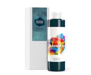 MARBLERS Liquid Colourant 11oz (310g) [Peacock Teal] | Water-Based | Dye, Tint, Pigment | Odourless | Non-Toxic | For Concrete, Cement, Mortar, Grout, Gypsum, Water-Based Paint, Jesmonite, Plaster