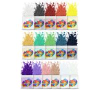 MARBLERS Mica Powder Colourant Set [Pearl 16 Colour Set] |Cosmetic Grade | Epoxy Resin Pigment | Dye | Non-Toxic, Vegan, Cruelty-Free | Lip Gloss, Nails, Body Butter, Bath Bomb, Candle & Soap Making