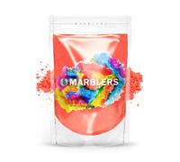 MARBLERS Red Mica Powder [Coral Punch] 3oz (85g) | Cosmetic Grade | Epoxy Resin Pigment | Dye | Non-Toxic, Vegan, Cruelty-Free | Lip Gloss, Nails, Body Butter | Bath Bomb, Candle & Soap Making