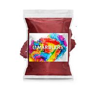 MARBLERS Red Mica Powder [Deep Red] 10oz (280g) | Cosmetic Grade | Epoxy Resin Pigment | Dye | Non-Toxic, Vegan, Cruelty-Free | Lip Gloss, Nails, Body Butter | Bath Bomb, Candle & Soap Making