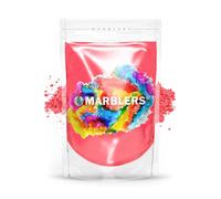 MARBLERS Red Mica Powder [Pink Red] 3oz (85g) | Cosmetic Grade | Epoxy Resin Pigment | Dye | Non-Toxic, Vegan, Cruelty-Free | Lip Gloss, Nails, Body Butter | Bath Bomb, Candle & Soap Making