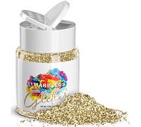 MARBLERS Twinkle Glitter [Light Gold] 1.5oz (42g) | Fine | Non-Toxic, Vegan, Cruelty-Free | Face, Body, Eyeshadow, Hair, Festival, Party Makeup | Nail Art, Polish | Resin, Tumbler, Slime, Craft